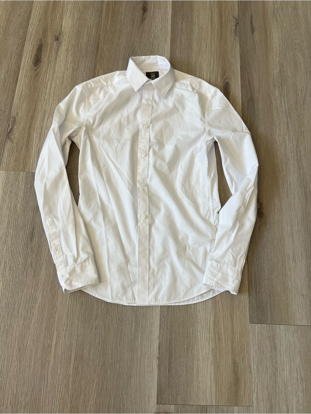 H&M White Men's Button-Up Dress Shirt